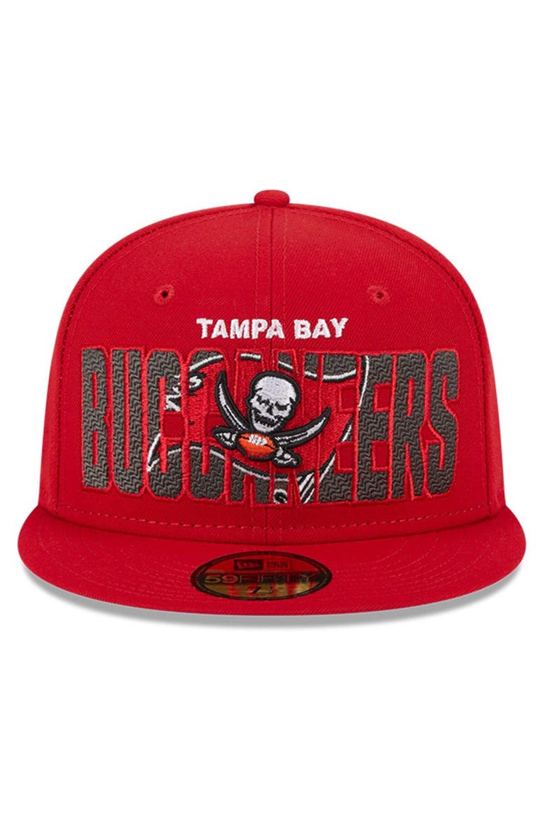 New Era Men's New Era Red Tampa Bay Buccaneers 2023 NFL Draft 59FIFTY Fitted Hat, Alternate, color,