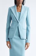 Michael Kors Collection Peak Lapel Wool Blend Blazer
