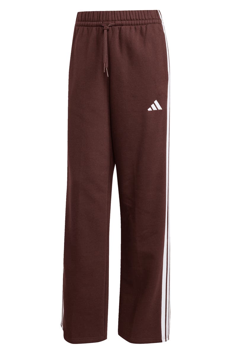 adidas 3-Stripes Track Pants, Alternate, color, Shadow Brown/ White