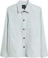 Theory Linen Blend Overshirt Jacket