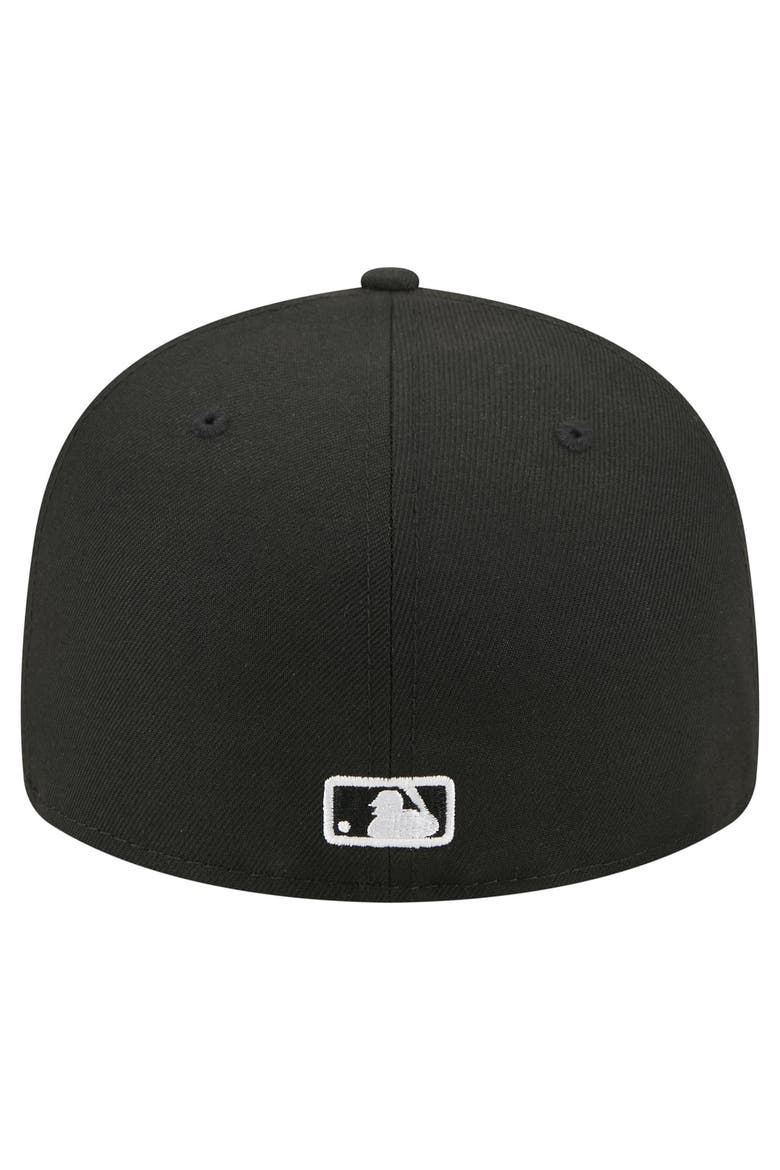 Men's New Era Black Chicago Cubs Americana Bald Eagle Pre-Curved 59FIFTY Fitted Hat, Alternate, color, Black