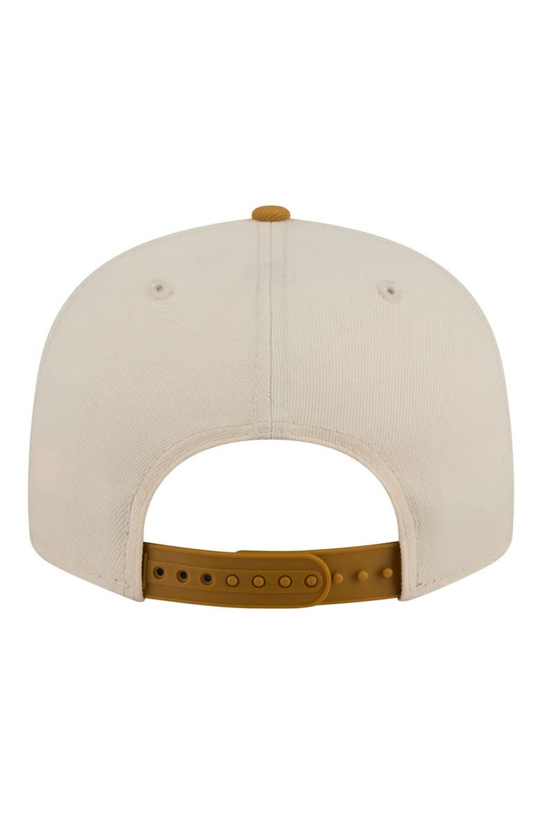 Men's New Era  Cream/Tan Memphis Grizzlies Two-Tone Color Pack 9FIFTY Snapback Hat, Alternate, color, Cream