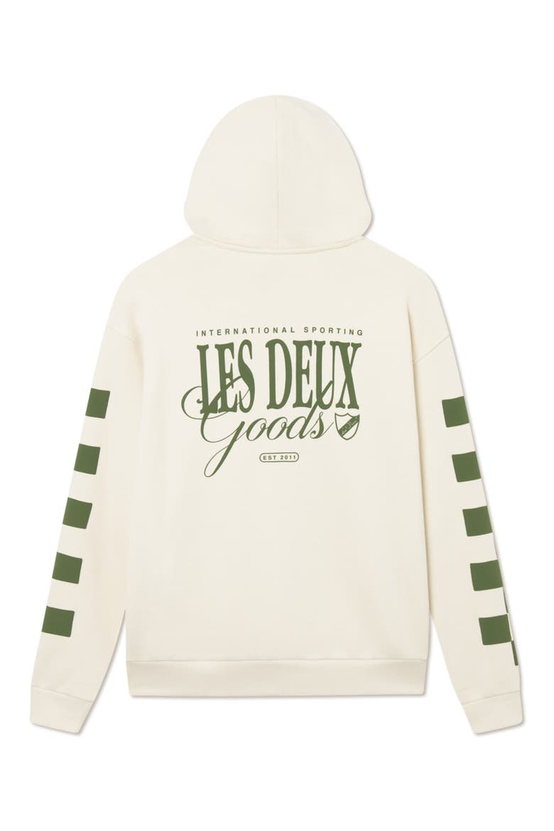 Goods Hoodie, Alternate, color, IVORY/ CHIVE GREEN