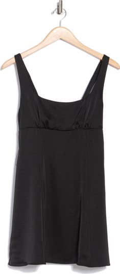 Tie Back Satin Minidress
