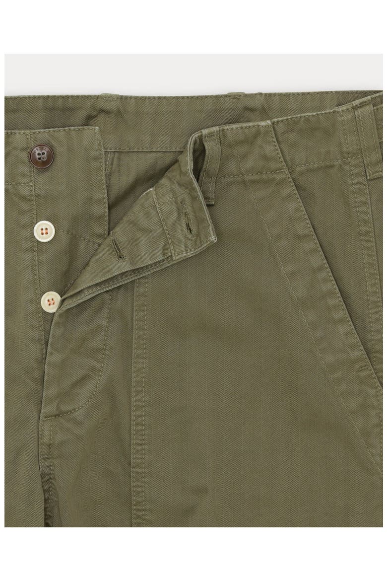 Newfatigue Herringbone Cotton Trousers, Alternate, color, Sage Green