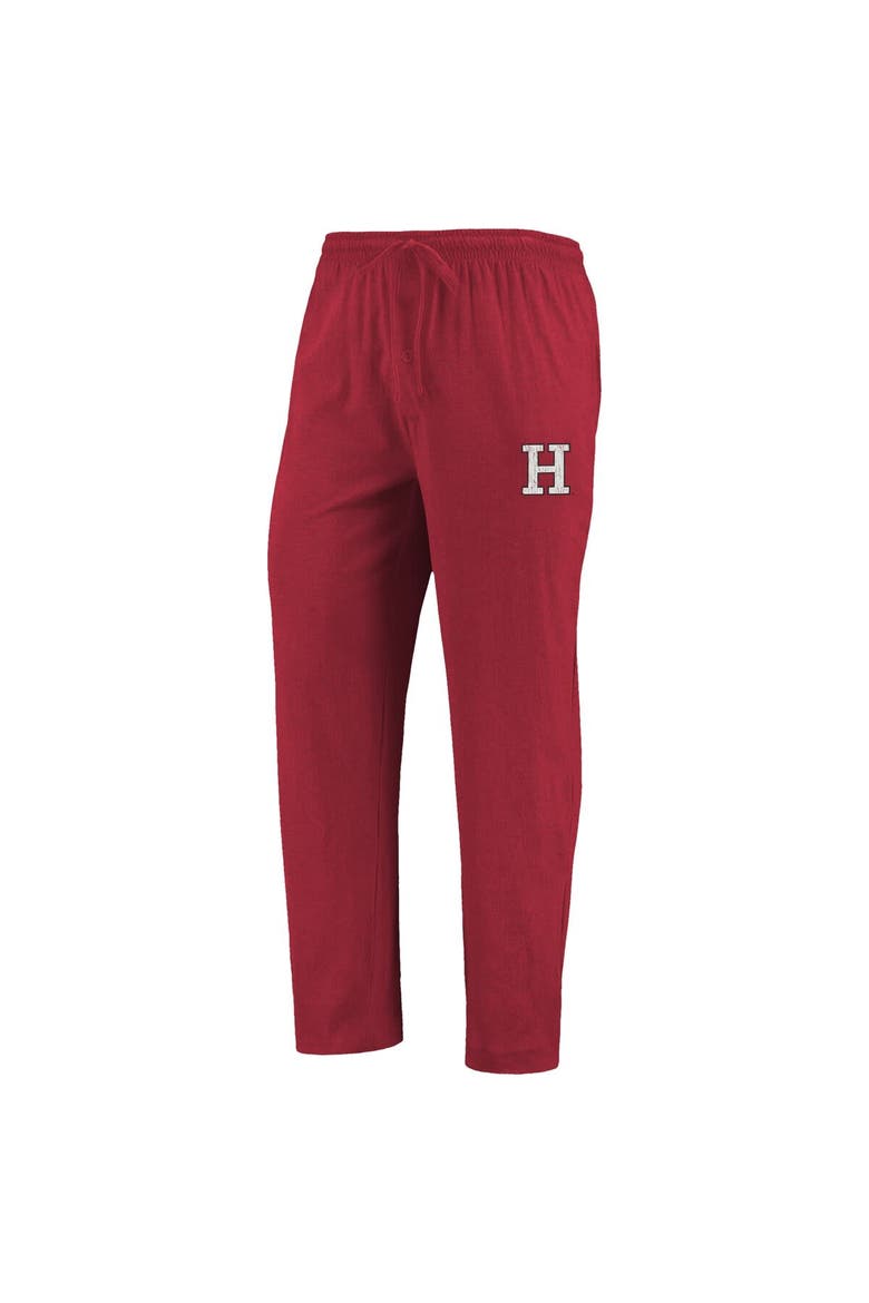 Men's Concepts Sport Crimson/Heathered Charcoal Harvard Crimson Meter Long Sleeve T-Shirt & Pants Sleep Set, Alternate, color, Crimson