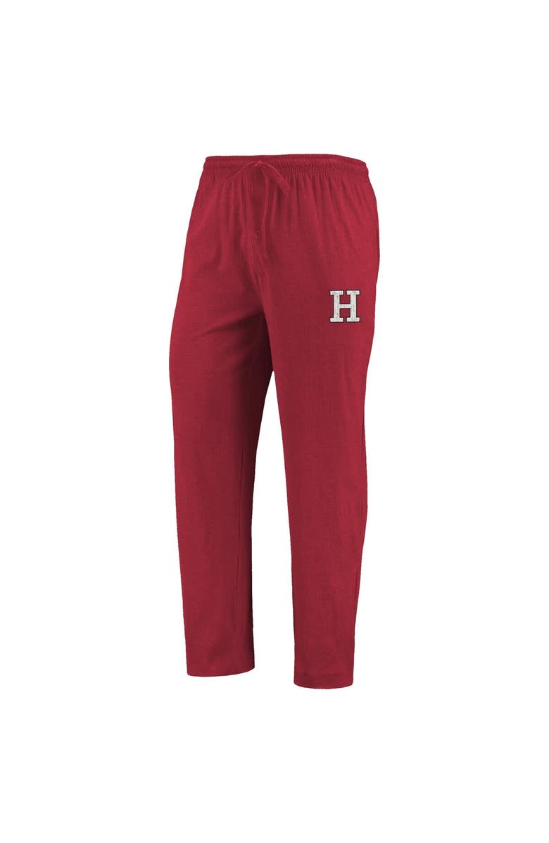 CONCEPTS SPORT Men's Concepts Sport Crimson/Heathered Charcoal Harvard Crimson Meter Long Sleeve T-Shirt & Pants Sleep Set, Alternate, color, Crimson