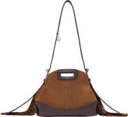 maje Leather and suede Miss M Mini bag