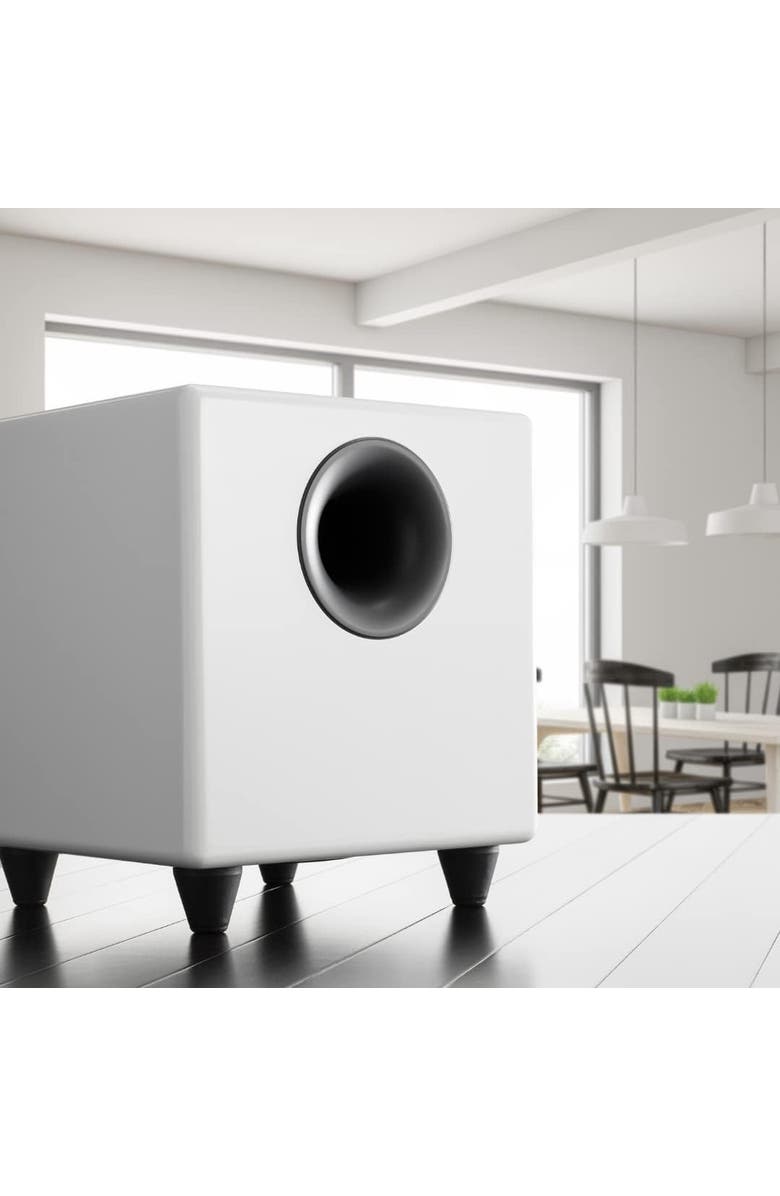 Audioengine S8 250 Watt 8in Powered Subwoofer, Alternate, color, White