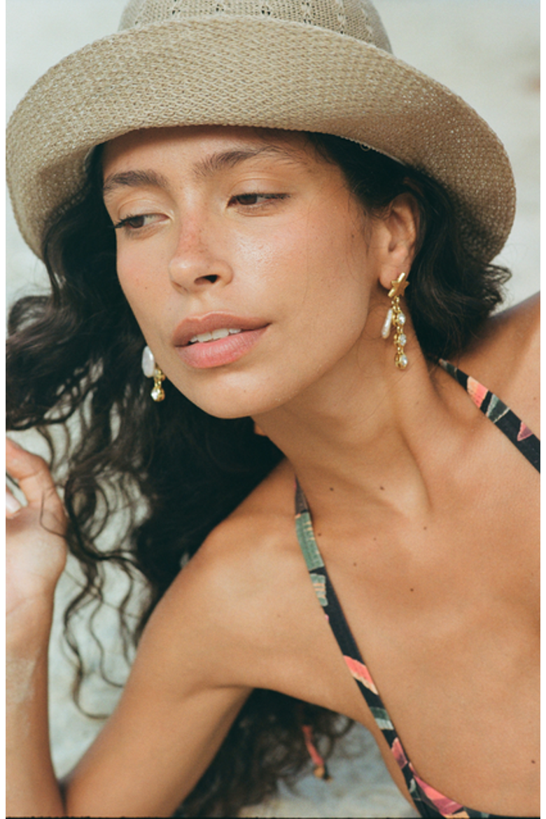 Ziggy Earrings, Alternate, color, Gold