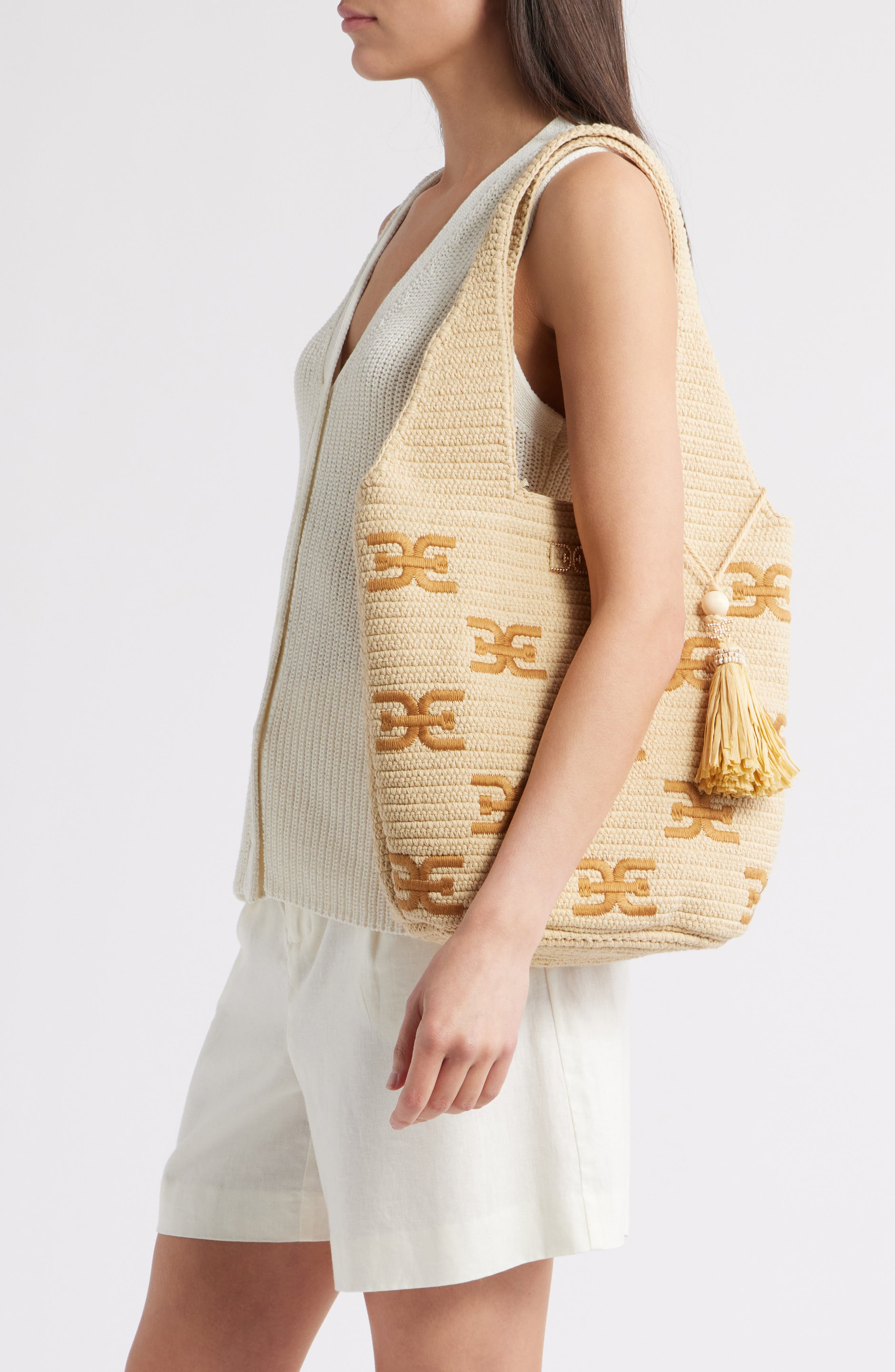 Sam Edelman April North/South Woven Tote Bag, Alternate, color, Neutral