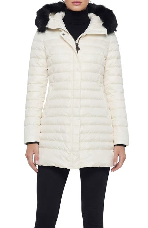 Apres-Ski Horizontal Parka with Detachable Toscana Lamb Hood Trim