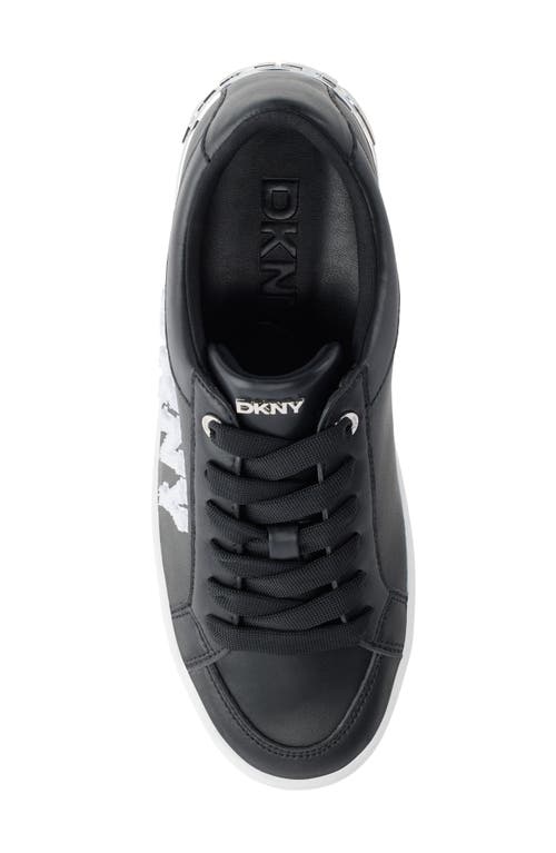 Dkny Women's Maben Varsity Lace-up Sneakers In Black