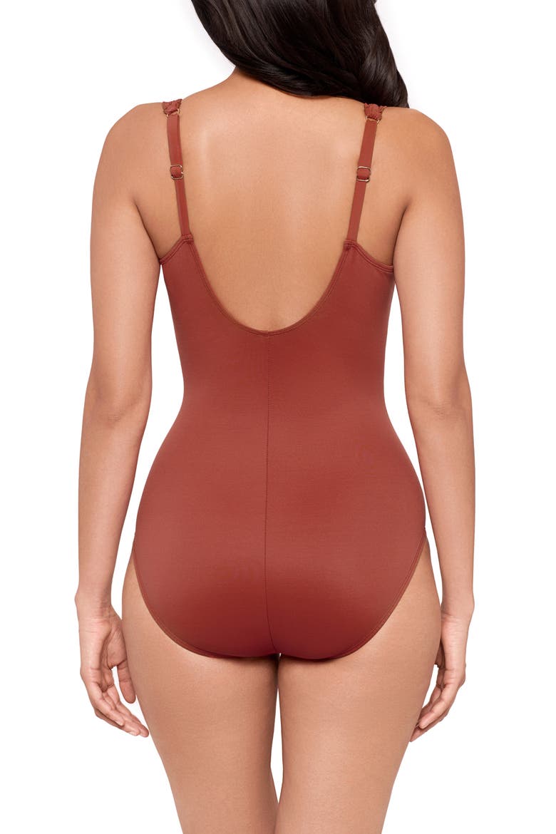 Razzle Dazzle Siren One-Piece Swimsuit, Alternate, color, TERRA