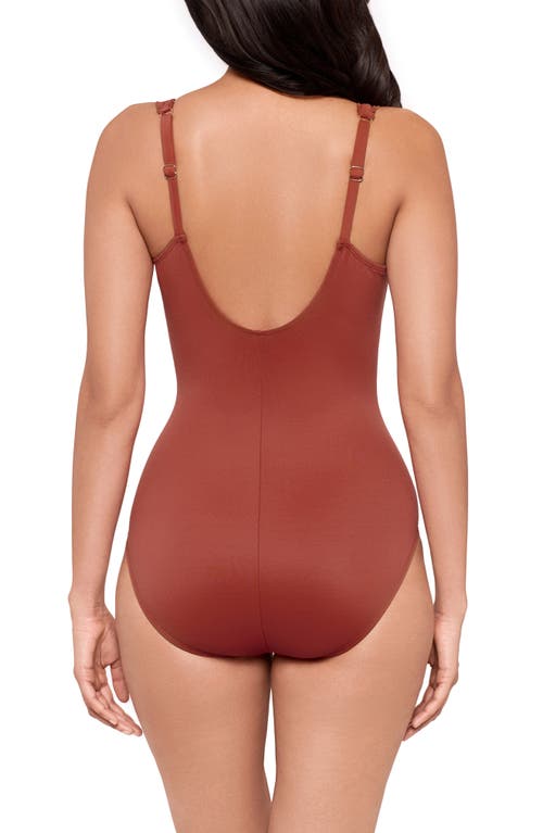 Miraclesuit ® Razzle Dazzle Siren One-piece Swimsuit In Brown