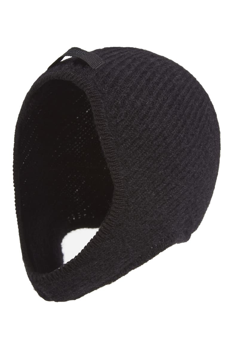 La Capuche Grosgrain Alpaca & Wool Blend Hood, Main, color, BLACK 990