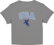 Lost Gods Junior's USA Star Rodeo Short Sleeve Baby T-Shirt