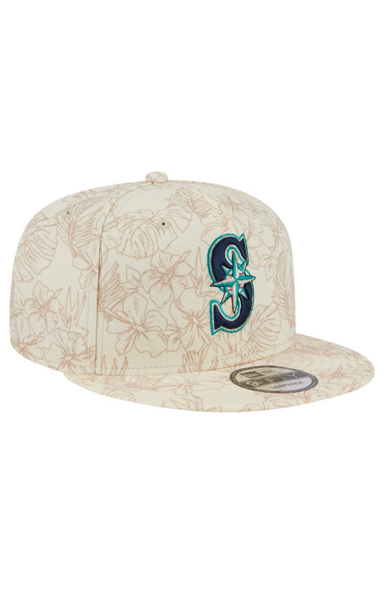 New Era Men's New Era Cream Seattle Mariners Spring Training Leaf 9FIFTY Snapback Hat, Alternate, color,
