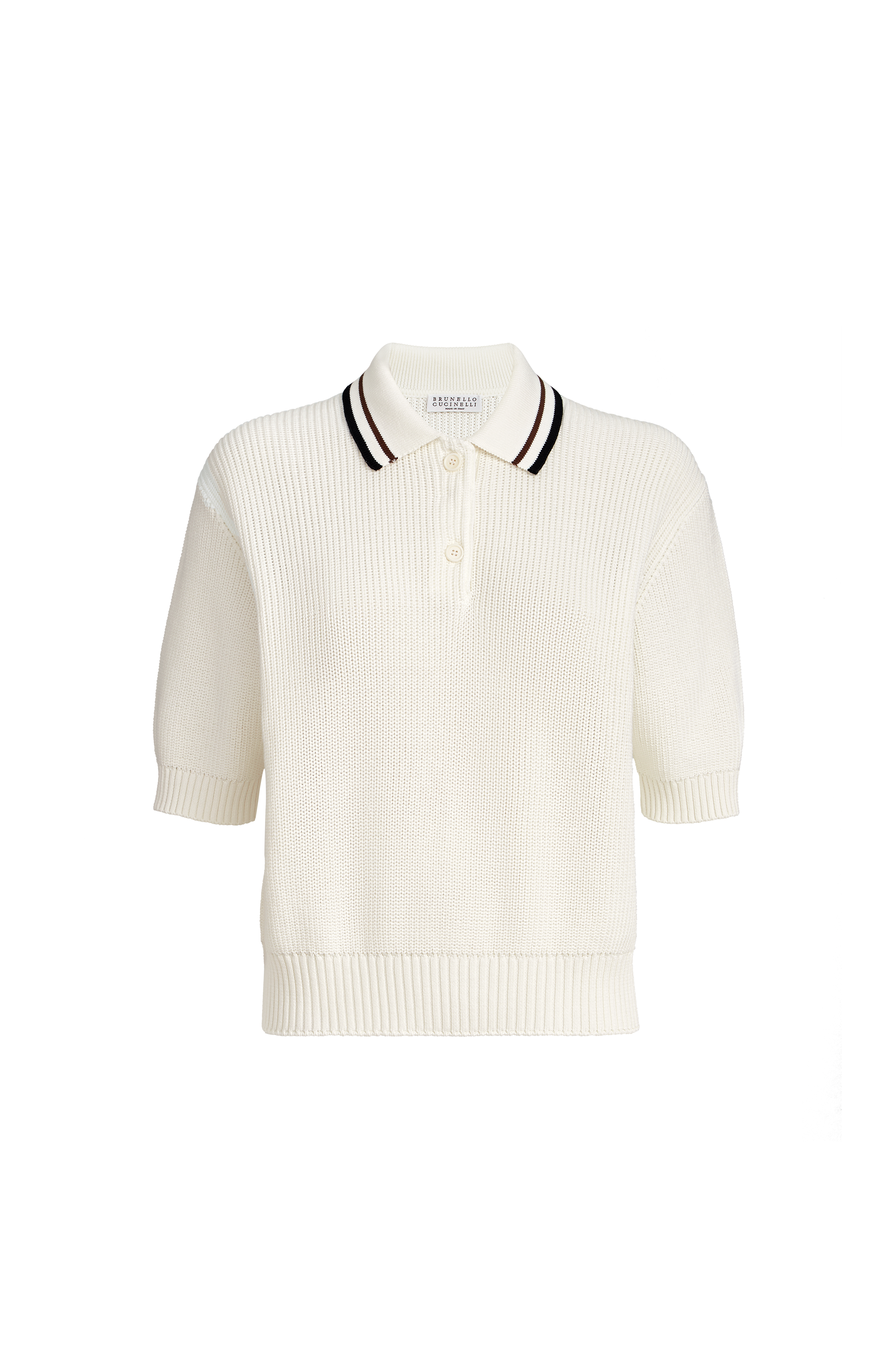 Rib knit polo - image 2