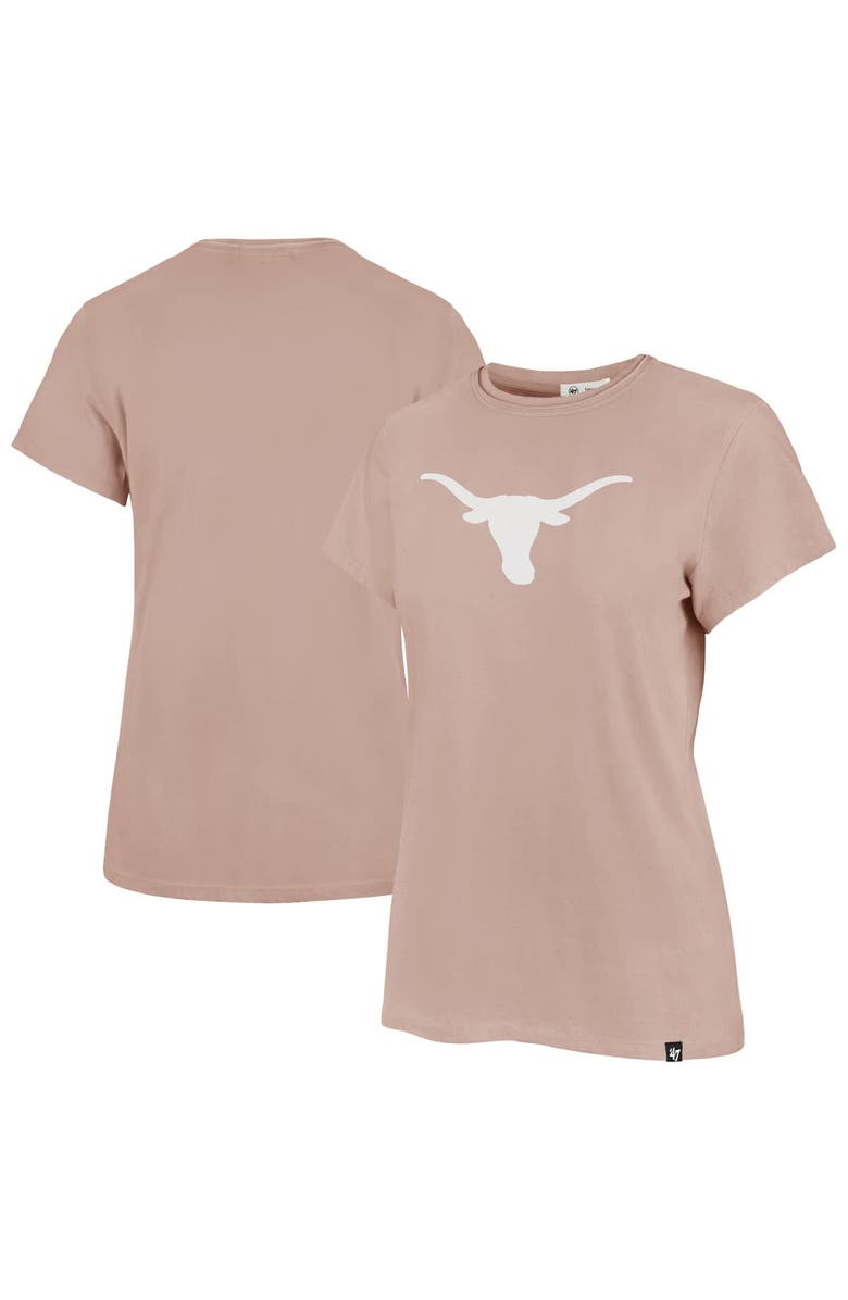 '47 Women's '47  Pink Texas Longhorns Premier Frankie T-Shirt, Main, color, 