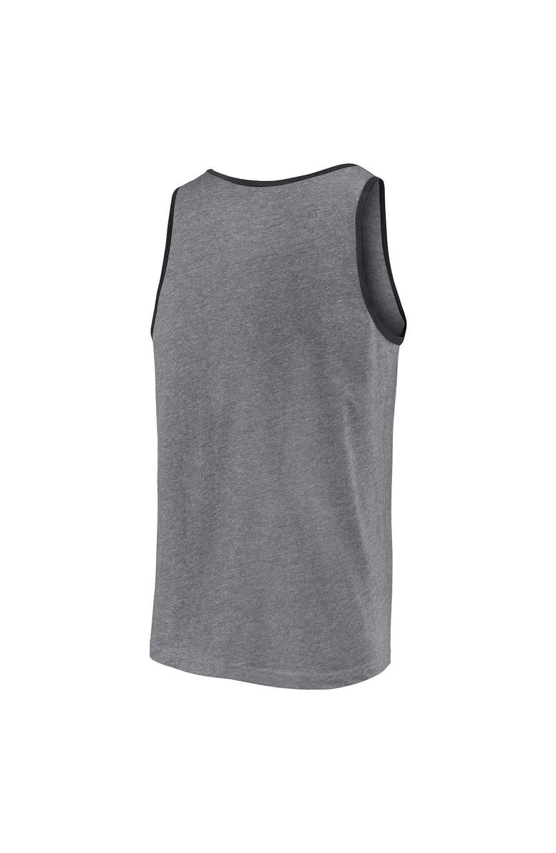 FANATICS Men's Fanatics Branded  Heather Gray Detroit Lions Primary Tank Top, Alternate, color, 