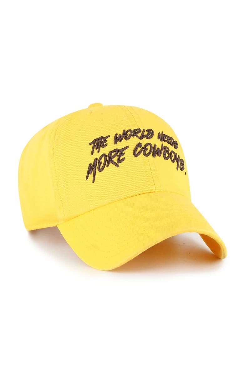 '47 Men's '47 Gold Wyoming Cowboys Clean Up Adjustable Hat, Alternate, color, Gold