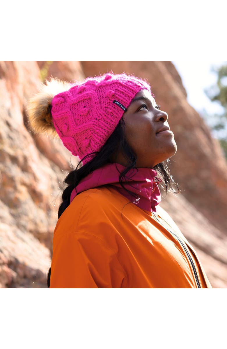 Turtle Fur Piper Slouch Beanie, Alternate, color, Turquoise