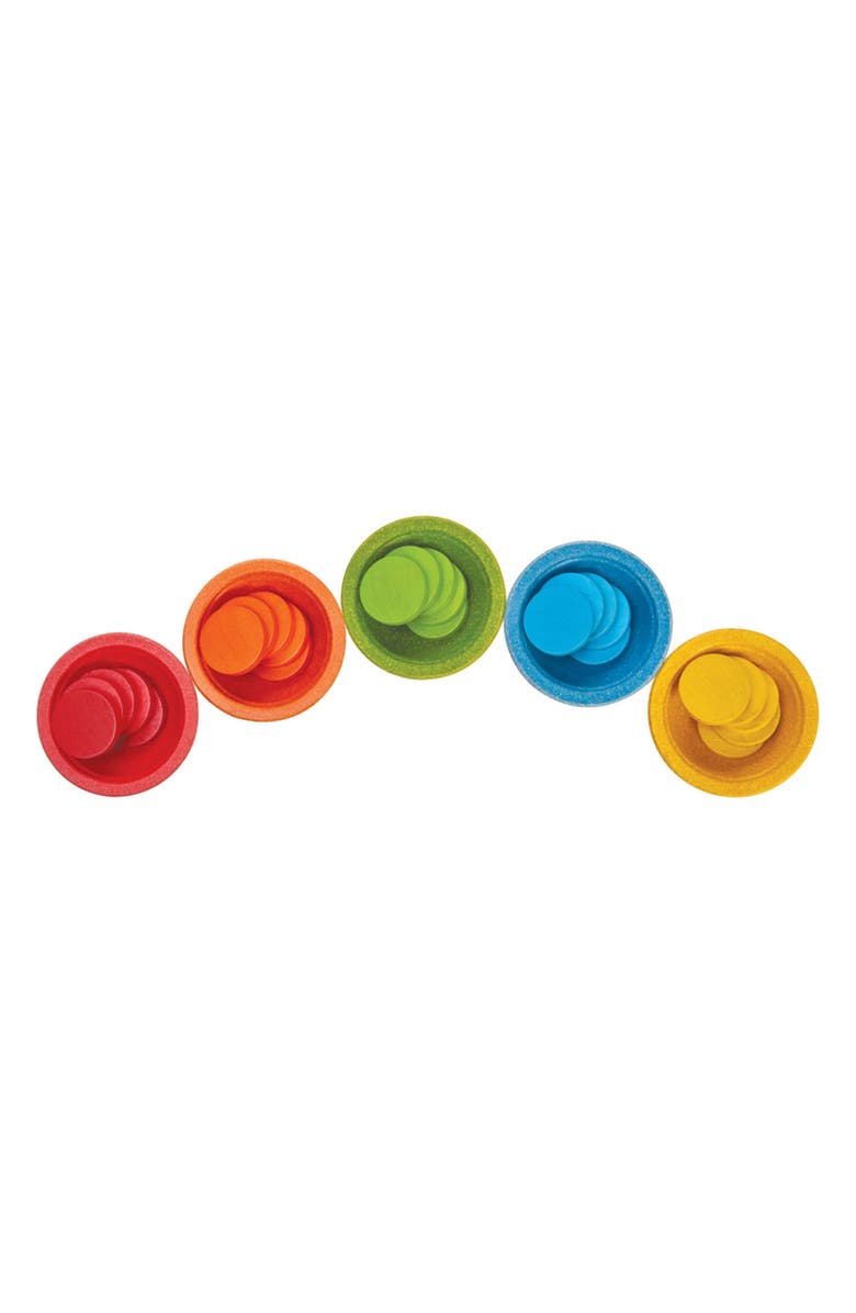 PlanToys<sup>®</sup> Sort & Count Cups Playset, Alternate, color, Assorted