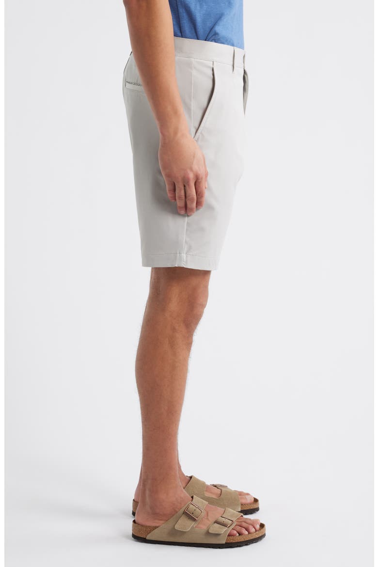 Bailey Flat Front Stretch Chino Shorts, Alternate, color, STONE