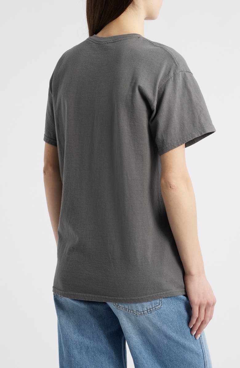 Junk Food Cats & Flowers Cotton Graphic T-Shirt, Alternate, color, Charcoal