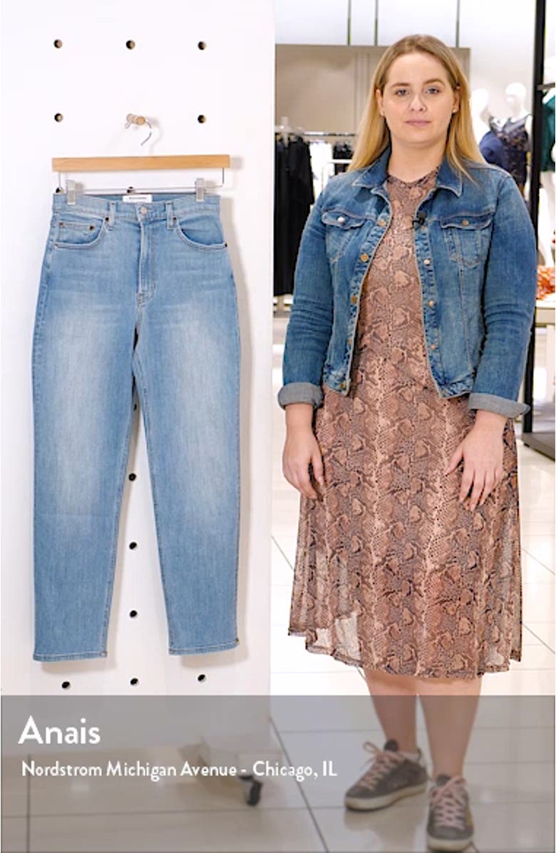 Claudia High Waist Relaxed Fit Organic Cotton Jeans, sales video thumbnail