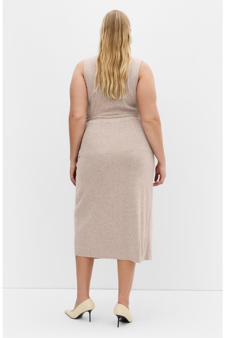 Callie Wrap Knit Midi Skirt, Alternate, color, MUSHROOM MELANGE