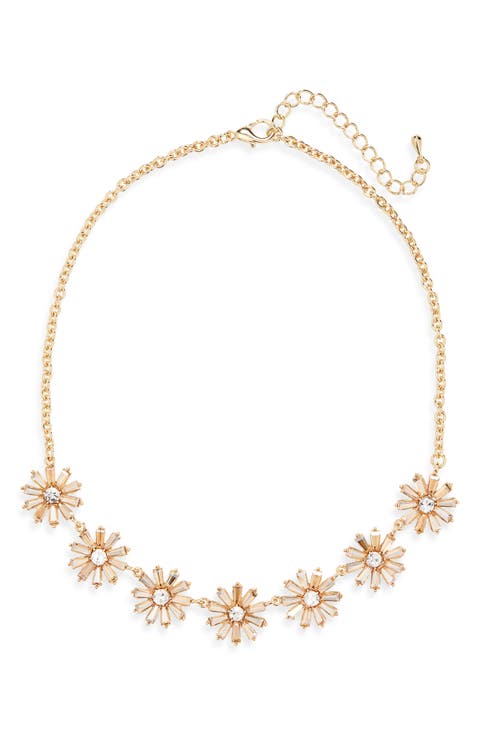 Crystal Flower Necklace
