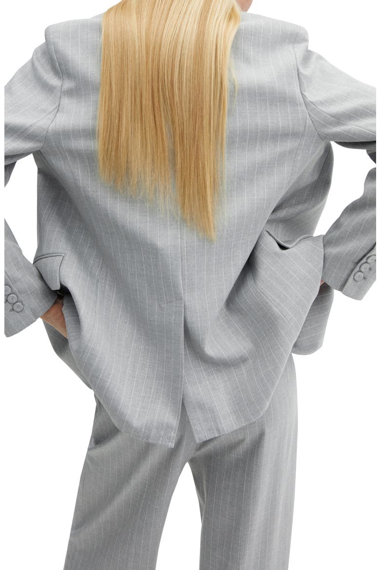 Pinstripe Jacket, Alternate, color, MEDIUM HEATHER GREY