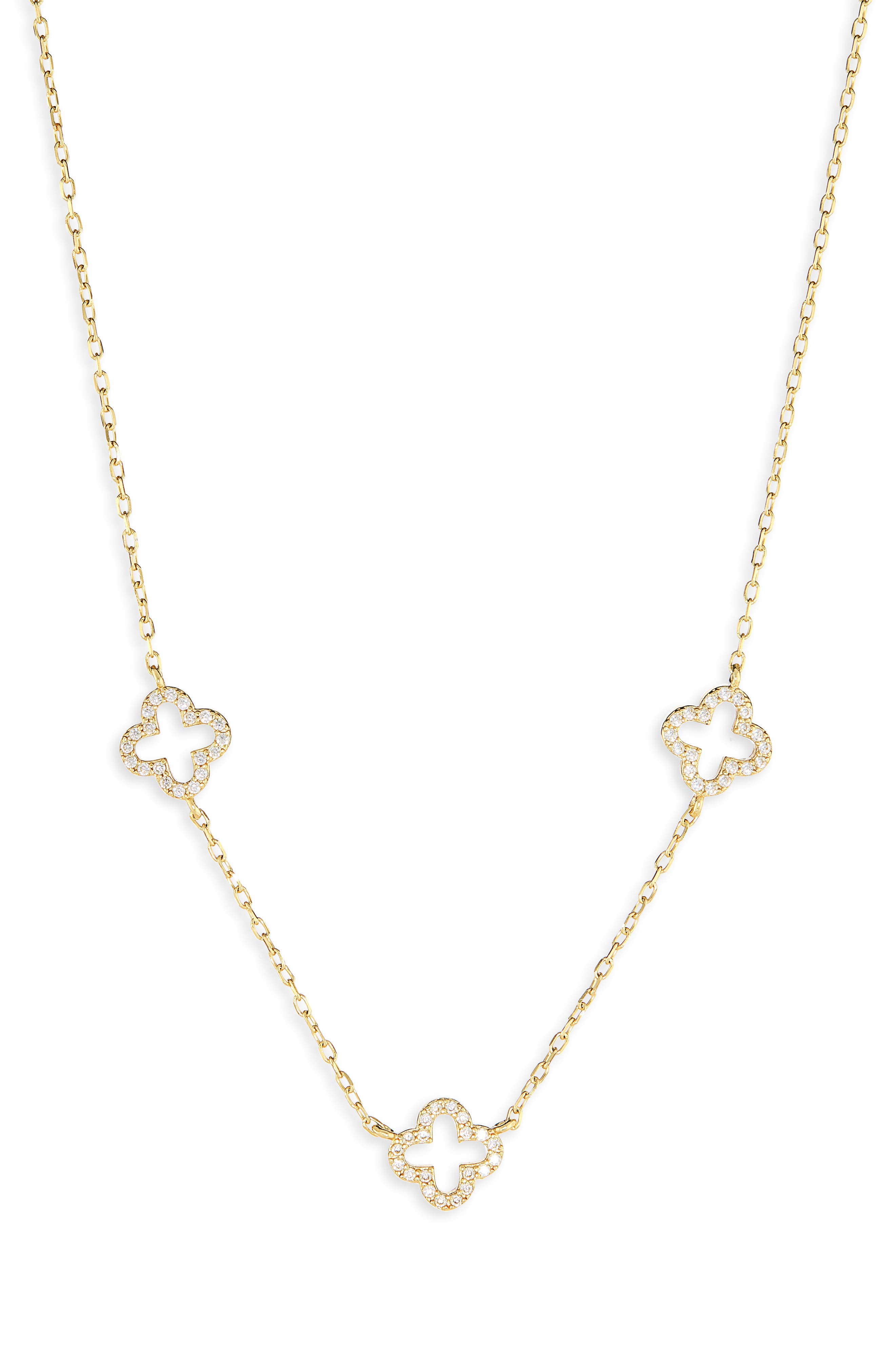 ARGENTO VIVO Cutout Clover Necklace