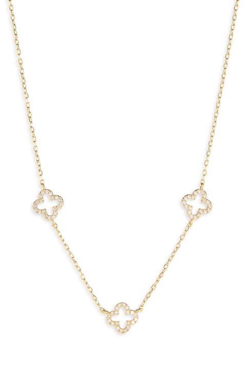 Cutout Clover Necklace