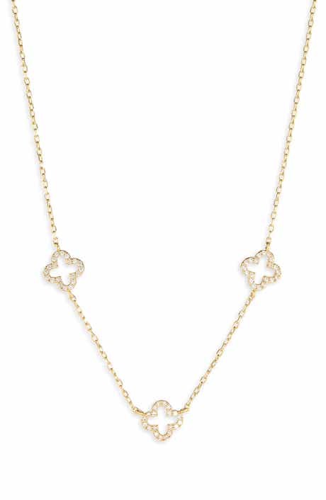ARGENTO VIVO Cutout Clover Necklace