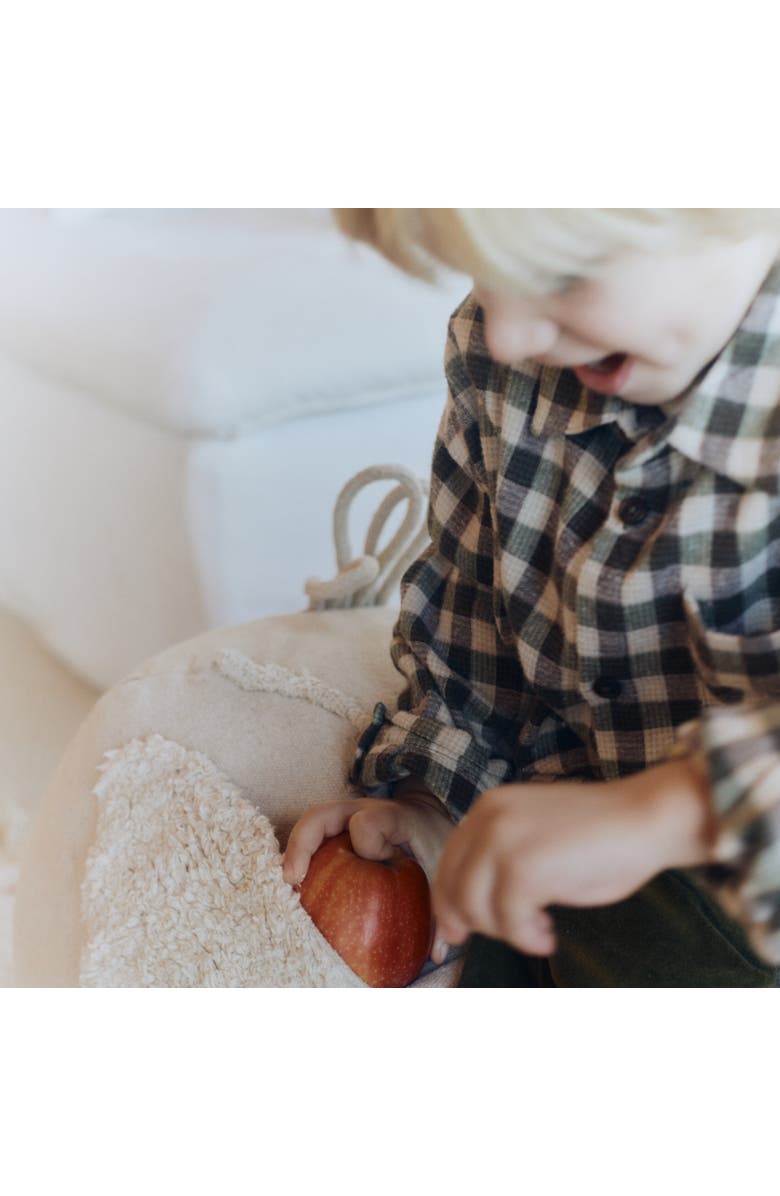 Lorena Canals Pouf Chicken, Alternate, color, Natural, Red, Honey
