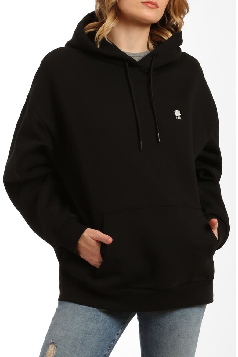 Water Tower Hoodie, Main, color, JET BLACK