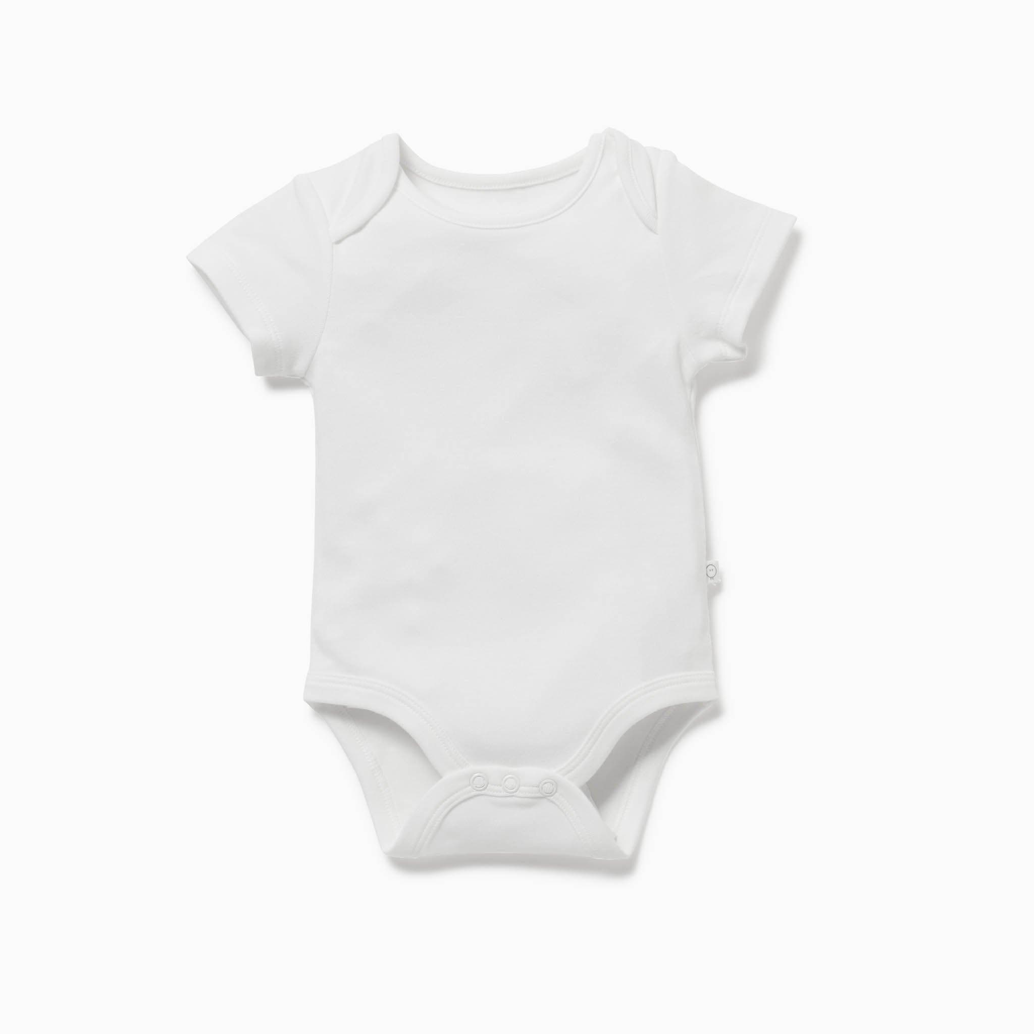 Mori Kids'  Short Sleeve Bodysuit In Neutral