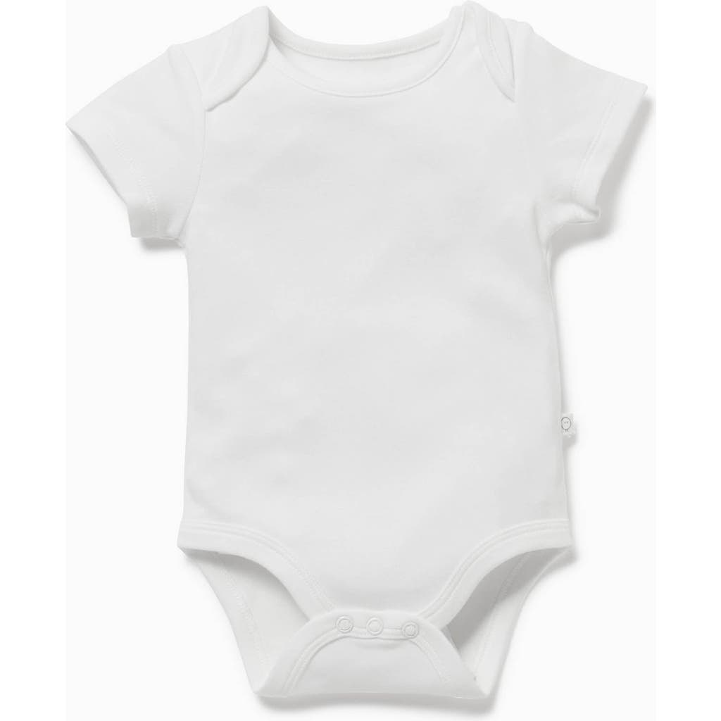 Mori Kids' Short Sleeve Bodysuit In Neutral