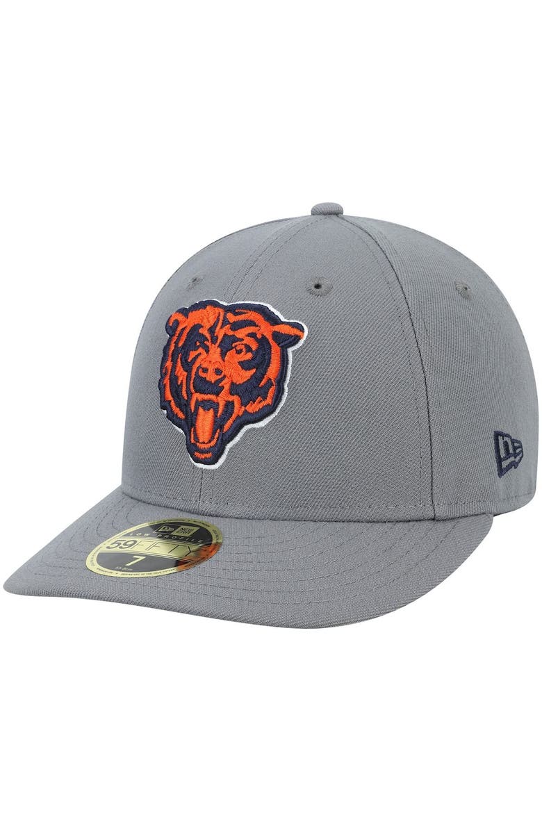 New Era Men's New Era Graphite Chicago Bears Alternate Logo Storm Low Profile 59FIFTY Fitted Hat, Main, color, 