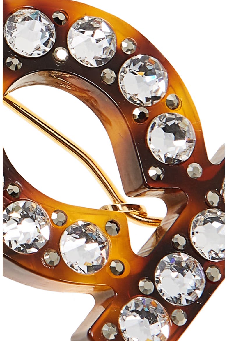 Resin Hair Clip, Alternate, color, BROWN