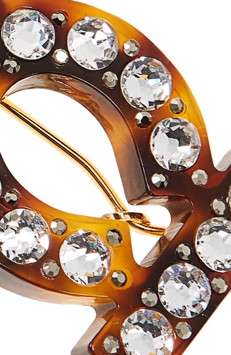 Gucci Resin Hair Clip, Alternate, color, Brown