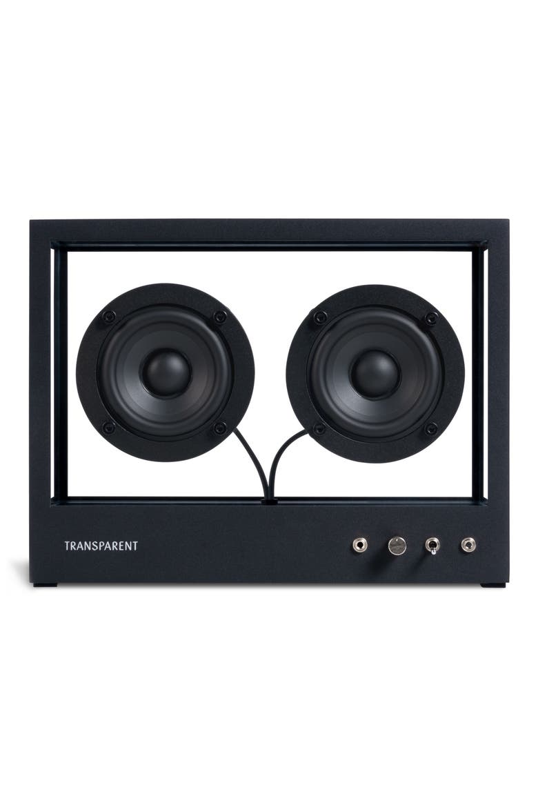 Sound Small Transparent Speaker, Alternate, color, BLACK