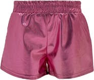 Lola + The Boys Metallic Track Shorts