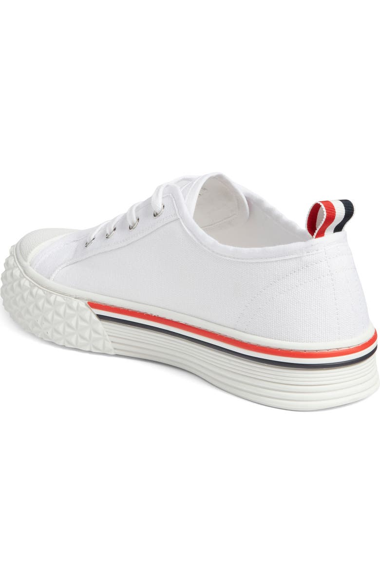 Thom Browne Collegiate Low Top Sneaker, Alternate, color, White