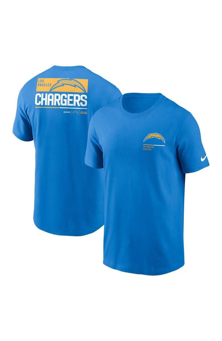 Nike Men's Nike Powder Blue Los Angeles Chargers Team Incline T-Shirt, Main, color, 