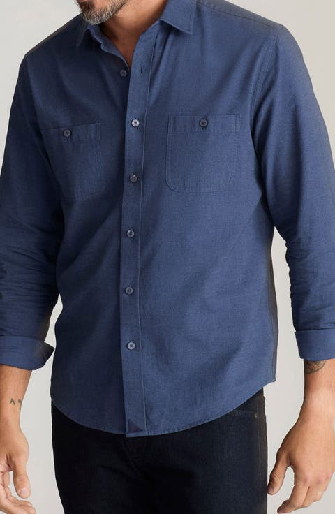 Hemsworth Flannel Twill Button-Up Shirt