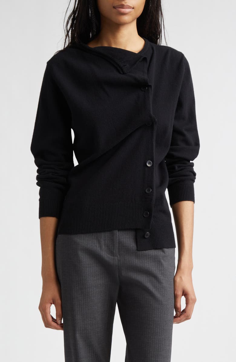 Paloma Wool Donalti Extrafine Merino Wool Cardigan, Main, color, Black